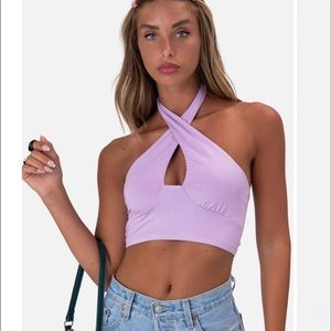 Light purple halter top